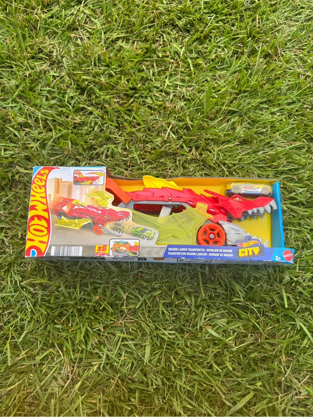 Hot Wheels Red Dragon Launcher Transporter Toy